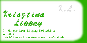 krisztina lippay business card